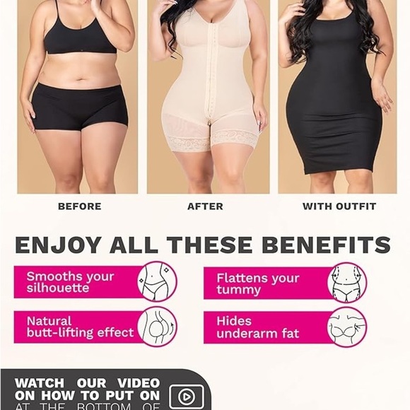 M&D Fajas Colombianas Post Surgery Tummy Tuck Compression Shapewear L - Picture 5 of 16